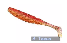 Силікон рибальський Nomura Rolling Shad 85мм 5,5гр. цвет-026 (glitter blood) 8шт (NM70102608) - Фото