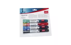 Набір кольорових маркерів Nobo Glide - Фото