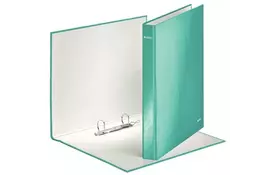 Папка на кольцах Leitz WOW А4+, 40 мм, 2D, бирюзовый металлик (42410051) - Фото
