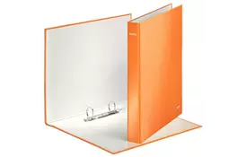 Папка на кольцах Leitz WOW А4+, 40 мм, 2D, оранжевый металлик (42410044) - Фото