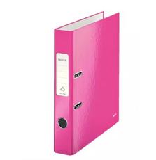 Папка-регистратор Leitz WOW 180° А4, 50 мм, розовый металлик (10060023)
