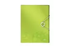 Папка на резинке Leitz WOW А4, зеленый металлик (46290064)
