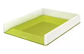 Лоток горизонтальний Leitz WOW Duo Colour, зеленый металлик (5361-10-64) - Фото