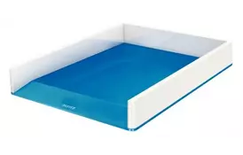 Лоток горизонтальний Leitz WOW Duo Colour, синий металлик (5361-10-36) - Фото