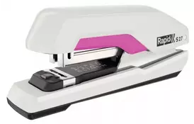 Степлер Rapid S27 Supreme Halfstrip (скобы №24/6; 26/6), 30 листов, белый с розовым (5000542) - Фото