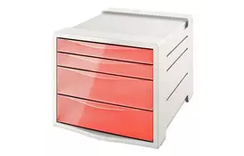 Короб настольный Esselte Colour'ice, 4 ящика, абрикос (626283) - Фото
