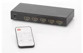 Видеокоммутатор DIGITUS HDMI (INx5 - OUTx1), 4K (DS-49304) - Фото