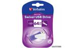 USB флеш накопитель Verbatim 64GB STORE'N'GO SWIVE VIOLET USB 2.0 (49816)