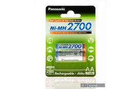 Аккумулятор PANASONIC High Capacity AA 2700 mAh * 2 (BK-3HGAE/2BE) - Фото
