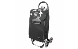 Сумка-візок Aurora Avanti 4 Basic 50 л Black/Grey Flower (926879)  - Фото