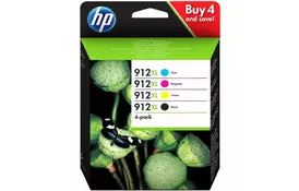 Картридж струйный HP 912XL High Yield C/M/Y/K Original Ink Cartridge 4-Pack (3YP34AE) - Фото