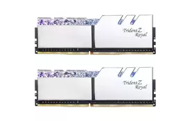 Модуль памяти для компьютера DDR4 16GB (2x8GB) 3200 MHz Trident Z Royal RGB Silver G.Skill (F4-3200C16D-16GTRS) - Фото