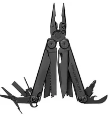 Мультитул LEATHERMAN WAVE PLUS BLACK, синтетический чехол, карт. коробка (832526)