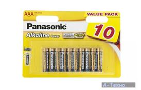 Батарейка PANASONIC AAA LR03 Alkaline Power * 10 (LR03REB/10BW) - Фото