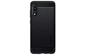 Чехол Spigen для Galaxy A70 Rugged Armor, Matte Black - Фото