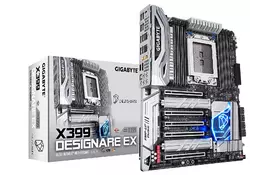 Материнcкая плата GIGABYTE X399_DESIGNARE_EX sTR4 X399 8xDDR4 Wi-Fi!!!BT AURA Sync RGB Lighting ATX - Фото