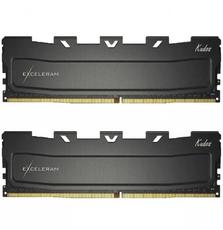 Модуль памяти для компьютера DDR4 16GB (2x8GB) 3000 MHz Black Kudos eXceleram (EKBLACK4163018AD)