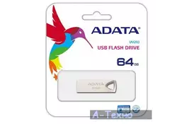 USB флеш накопичувач ADATA 64GB UV210 Metal Silver USB 2.0 (AUV210-64G-RGD) - Фото