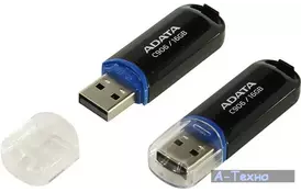 USB флеш накопичувач ADATA 16GB C906 Black USB 2.0 (AC906-16G-RBK) - Фото