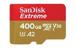 Карта памяти SanDisk  400GB microSDXC C10 UHS-I U3 A2 R160/W90MB/s Extreme V30 + SD