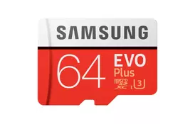 Карта памяти Samsung 64GB microSDXC class 10 UHS-I EVO PLUS (act_MB-MC64GA/RU) - Фото