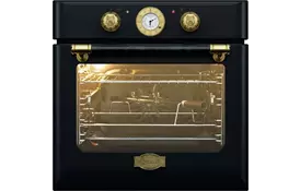 Встраиваемый эл. духовой шкаф Kaiser EH6424BE - Шx60см./67л/8 режимов/ретро/черный (размер скидки уточняйте у менеджера) - Фото