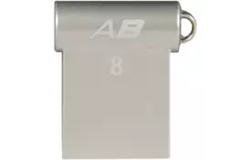 USB флеш накопитель Patriot 8GB AUTOBAHN ultra-compact Silver USB 2.0 (PSF8GLSABUSB) - Фото