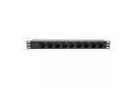 Силовой блок Kingda 19'' 1U 9xSchuko, С14, без кабеля (KD-GER(16)N1009WKPB19A-C14)