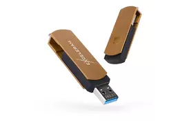 USB флеш накопитель eXceleram 64GB P2 Series Brown/Black USB 3.1 Gen 1 (EXP2U3BRB64) - Фото