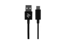 Кабель 2E Molding Type-C 1m Black - Фото