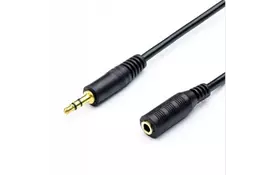 Кабель аудио Jack 3.5mm M/F 3pin 1.5м, OEM - Фото