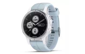 Смарт-часы Garmin Fenix 5s Plus White with Sea Foam Band (010-01987-23) - Фото