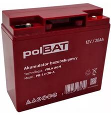 Аккумуляторная батарея polBAT AGM 12V-20Ah (PB-12-20-A)