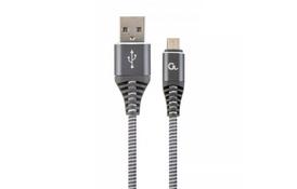 Дата кабель USB 2.0 Micro 5P to AM Cablexpert (CC-USB2B-AMmBM-1M-WB2) - Фото