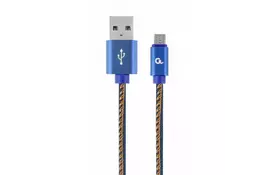 Дата кабель USB 2.0 Micro 5P to AM Cablexpert (CC-USB2J-AMmBM-2M-BL) - Фото