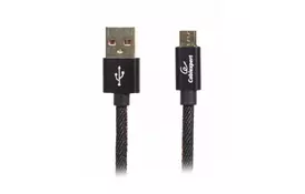Дата кабель USB 2.0 Micro 5P to AM Cablexpert (CCPB-M-USB-04BK) - Фото