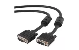 Кабель мультимедийный VGA 1.8m HD15M Pro black REAL-EL (EL123500043) - Фото