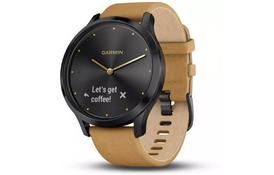 Смарт-часы Garmin Vivomove HR Premium Black / Tan Regular Black (010-01850-00/A0) - Фото