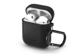 Чехол Spigen для AirPods Silicone, Black - Фото