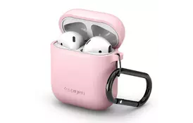 Чехол Spigen для AirPods Silicone, Pink - Фото