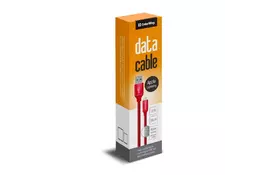 Дата кабель ColorWay Кабель Colorway USB - Apple Lightning 2.1А 1м червоний (CW-CBUL004-RD) - Фото
