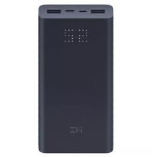 Батарея универсальная ZMi Aura 20000mAh Type-C 2*USB QC2.0/3.0 Black (QB822)