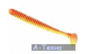 Силикон рыболовный Nomura Gator 75мм 2,5гр. цвет-067 (red yellow glitter) 10шт (NM70006707) - Фото