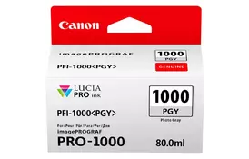 Чорнильниця Canon PFI-1000PGY (Photo Grey) (0553C001) - Фото Чорнильниця Canon PFI-1000PGY (Photo Grey) (0553C001) - Фото