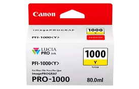Чорнильниця Canon PFI-1000Y (yellow) (0549C001) - Фото Чорнильниця Canon PFI-1000Y (yellow) (0549C001) - Фото