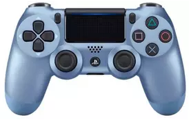 Геймпад беспроводной PlayStation Dualshock v2 Titanium Blue - Фото