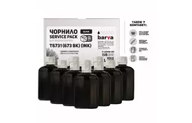 Чернила BARVA EPSON L800/L810/L850/L1800 10x100 мл BLACK (E-L800Bk-1SP) - Фото
