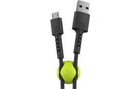 Дата кабель USB 2.0 AM to Micro 5P 1.0m Soft black Pixus (4897058530926) - Фото
