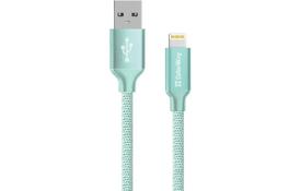 Дата кабель USB 2.0 AM to Lightning mint ColorWay (CW-CBUL004-MT) - Фото