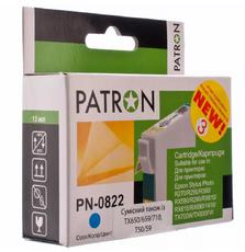 Картридж PATRON для EPSON R270/290/390/RX590 CYAN (PN-0822) (CI-EPS-T08124-C3-PN)